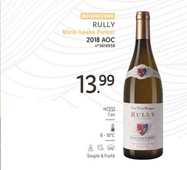 Lidl Bourgogne Rully Marie-louise Parisot 2018 Aoc
