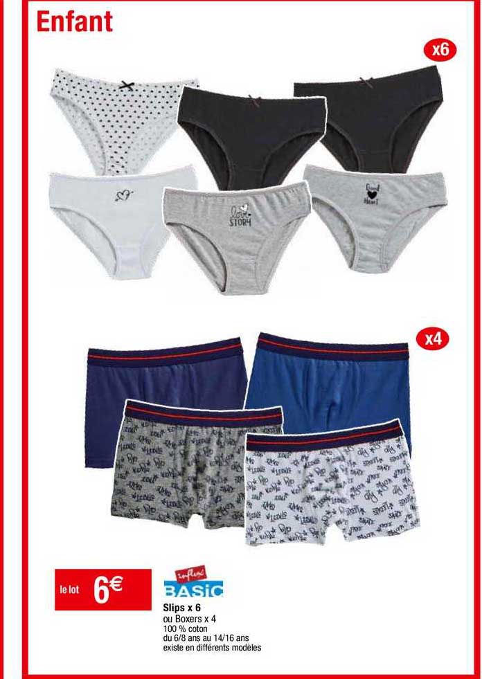 Promo Slips X 6 Influx Basic chez Migros France iCatalogue.fr