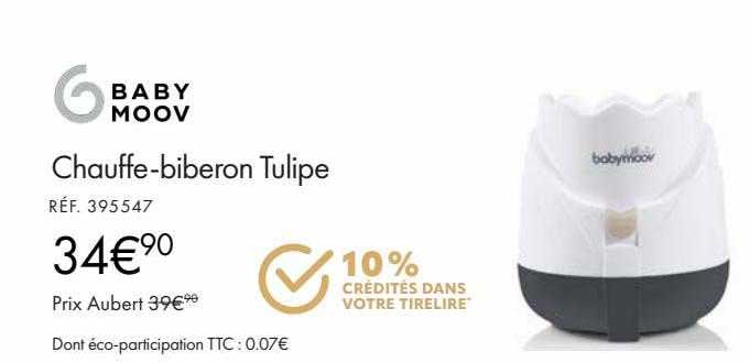 Chauffe biberon Tulipe - Cream