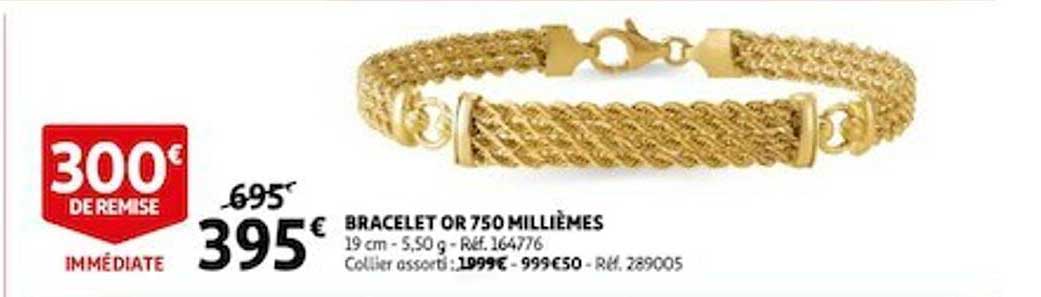 Bracelet En Or 18 Carats (750 Millièmes) - Maille Fantaisie, 10,90g, Poinçon Tête D'aigle, Occasion