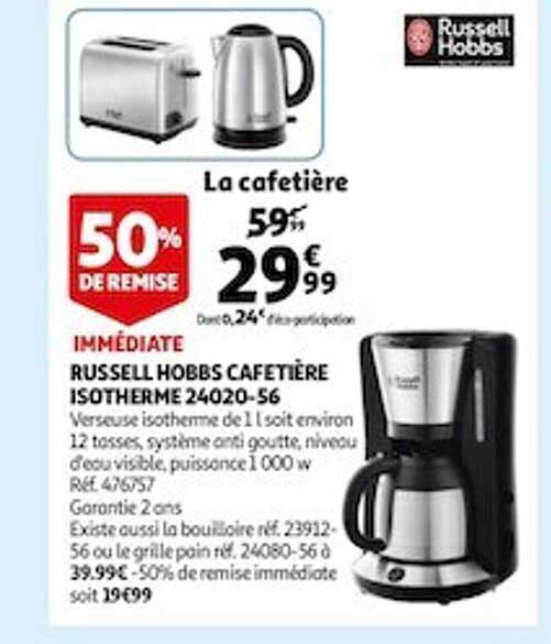 RUSSELL HOBBS 24020-56 - Cafetiere isotherme Adventure - 12 tasses