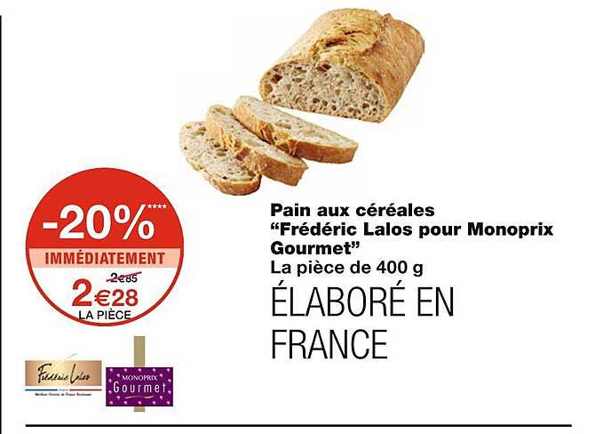 Promo Pain Sp 233 Cial Aux Graines Quot Monoprix Quot Chez Monoprix Icatalogue Fr