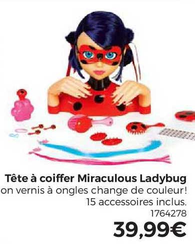 Promo Tête à Coiffer Miraculous Ladybug chez PicWicToys