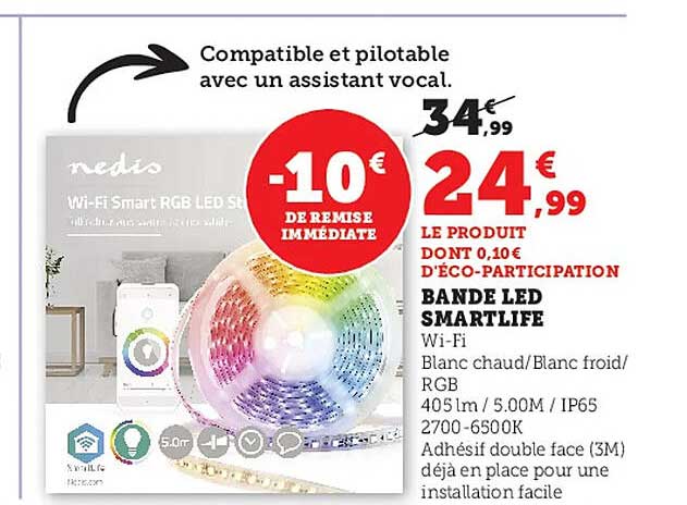 Promo Bande Led Smartlife chez Super U - iCatalogue.fr