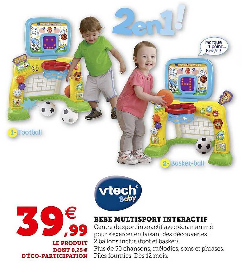 Promo Vtech bebe multisport interactif chez Hyper U