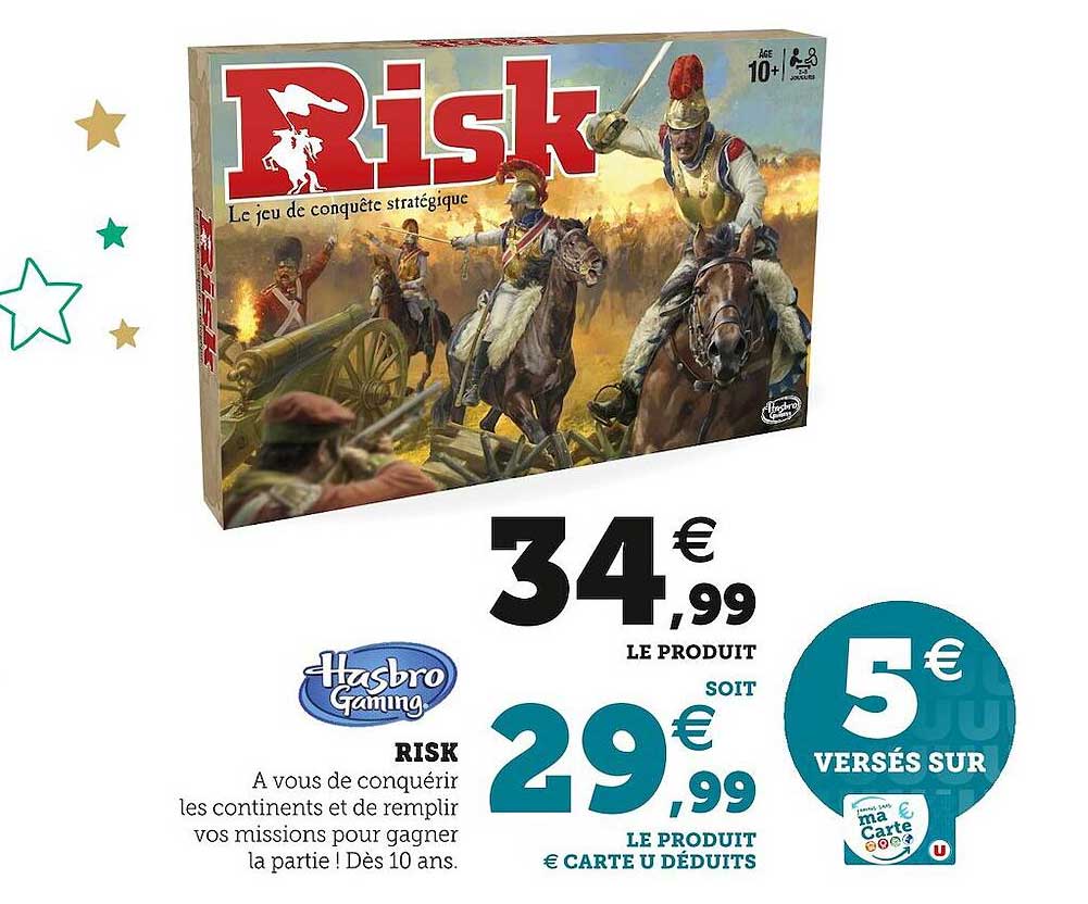 Promo Hasbro Gaming Risk chez Hyper U - iCatalogue.fr