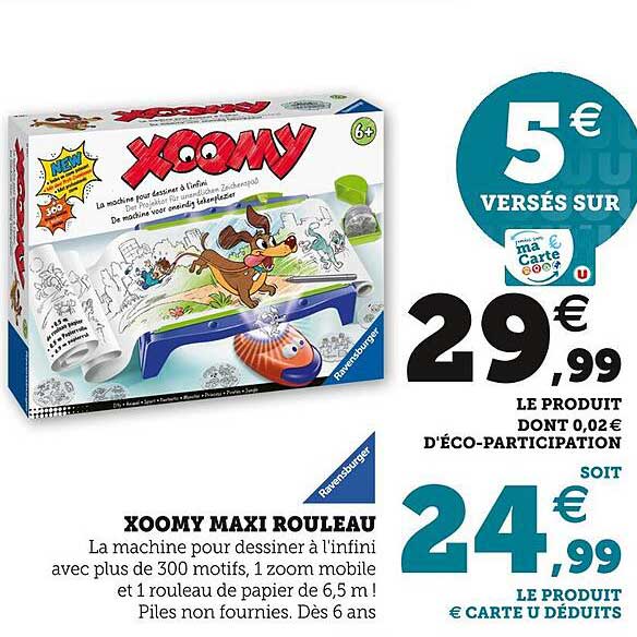 Promo Recharge xoomy pokémon ravensburger chez La Grande Récré