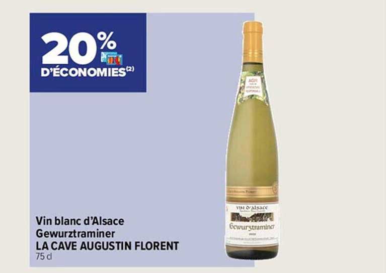 Carrefour City Vin Blanc D'alsace Guwurztraminer La Cave Augustin Florent