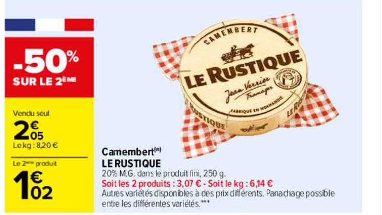 Carrefour Camembert Le Rustique