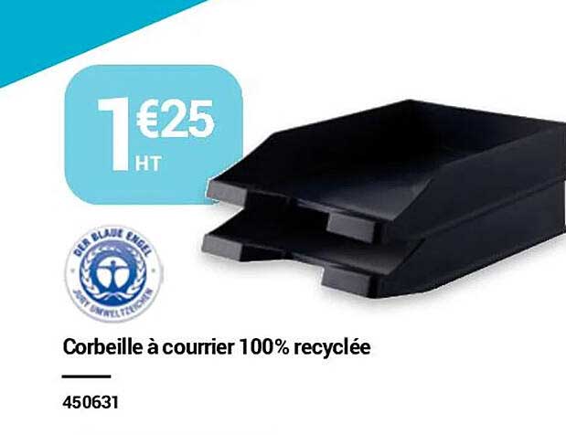 Hyperburo Corbeille à Courrier 100% Recyclée
