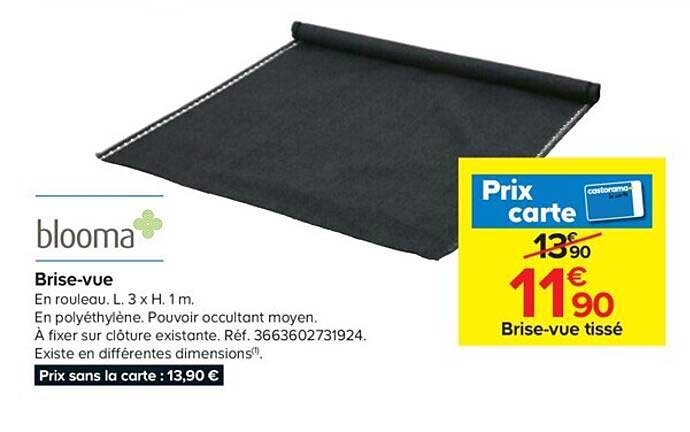 Promo Brise-vue Blooma chez Castorama - iCatalogue.fr