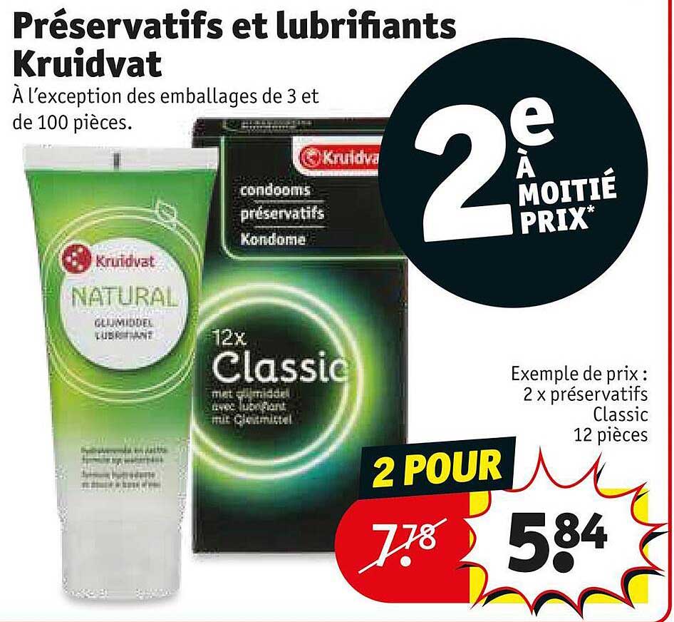 Promo Préservatifs Et Lubrifiants Kruidvat chez Kruidvat iCatalogue.fr