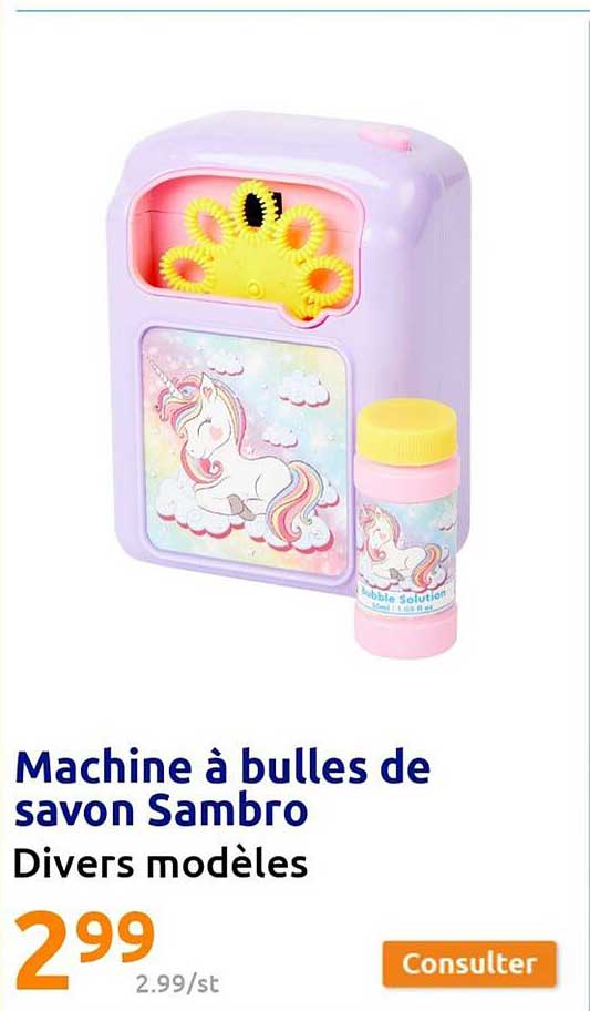 Promo Machine à bulles de savon chez Action