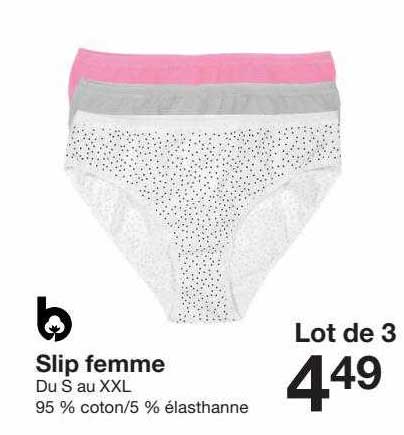 Promo Slip Femme chez Zeeman - iCatalogue.fr