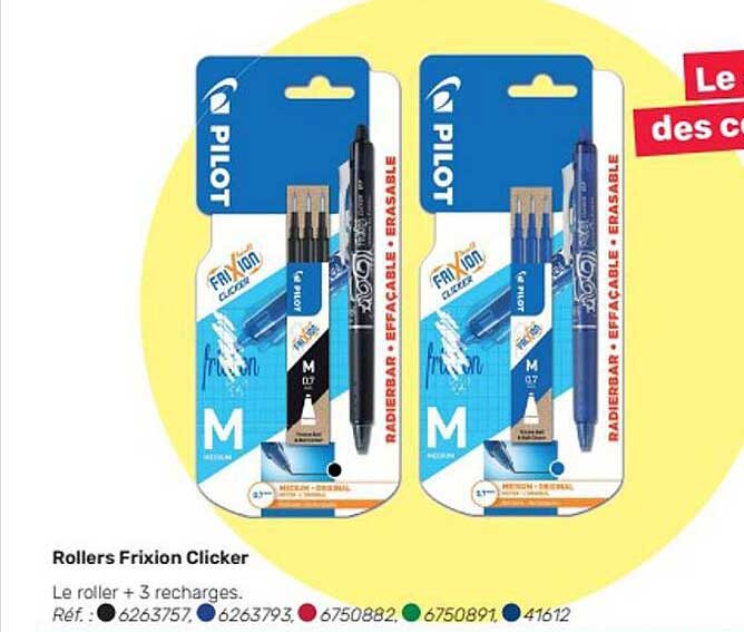 Promo Rollers Frixion Clicker chez Office Depot iCatalogue.fr