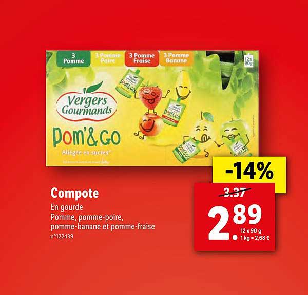 Promo Compote chez Lidl iCatalogue.fr