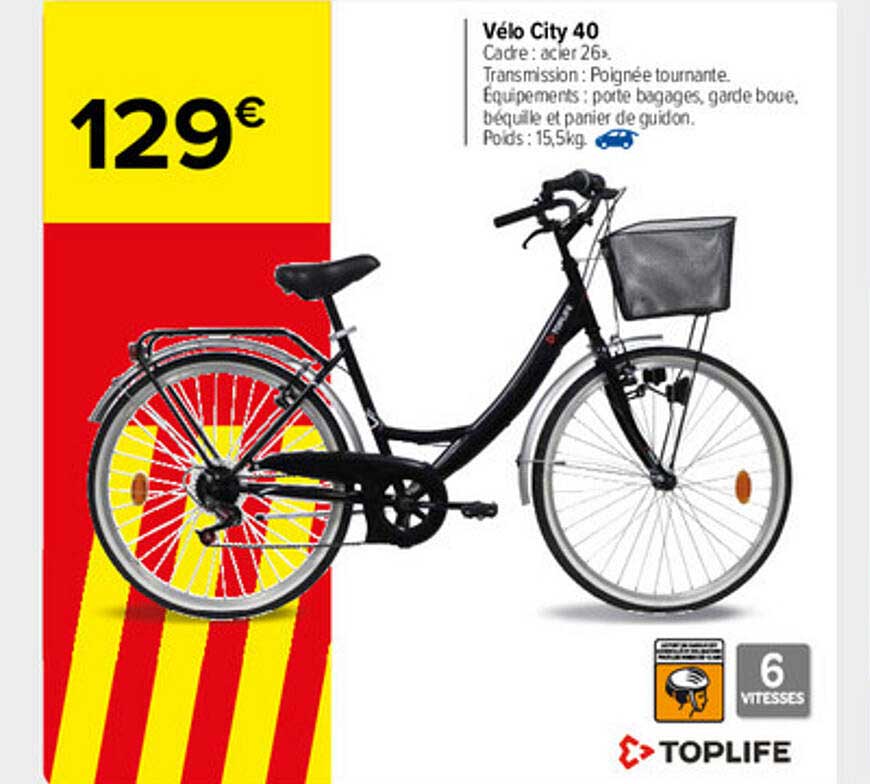 Carrefour Market Vélo City 40 Toplife