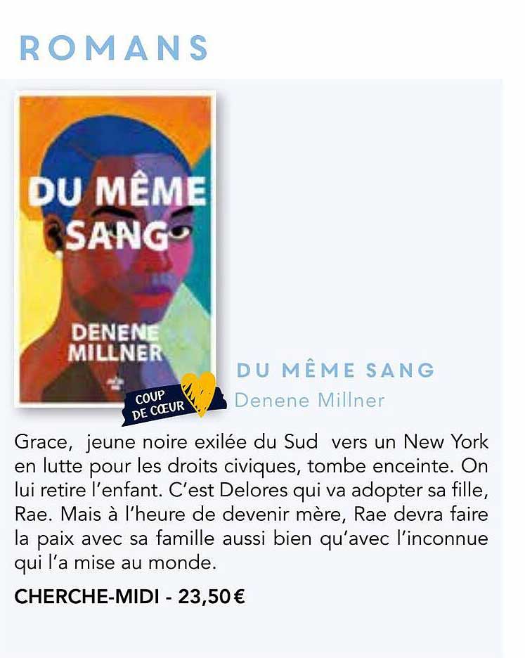 Promo Du Même Sang Denene Millner Chez Mag Presse Icataloguefr 1908