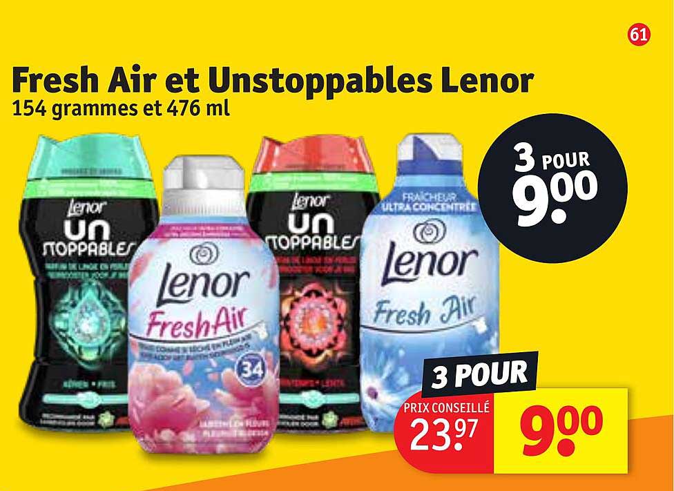 Promo Fresh Air Et Unstoppables Lenor chez Kruidvat iCatalogue.fr