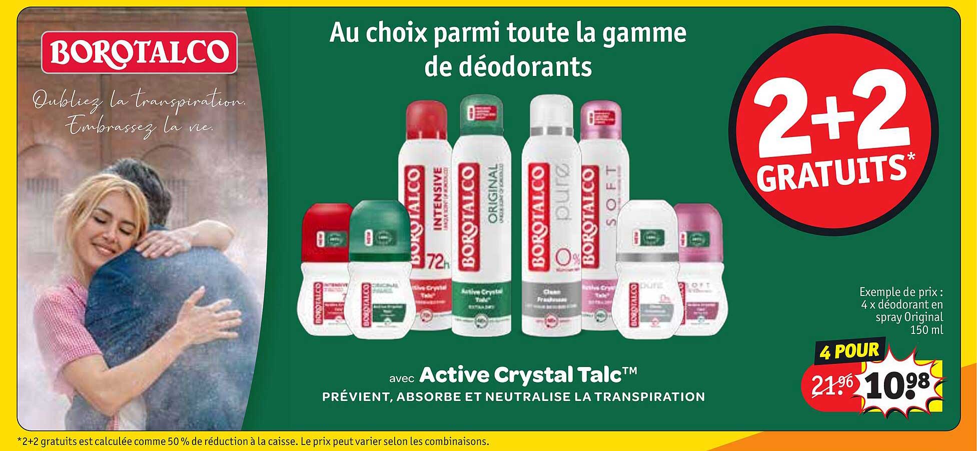 Promo La Gamme De Déodorants Borotalco chez Kruidvat - iCatalogue.fr
