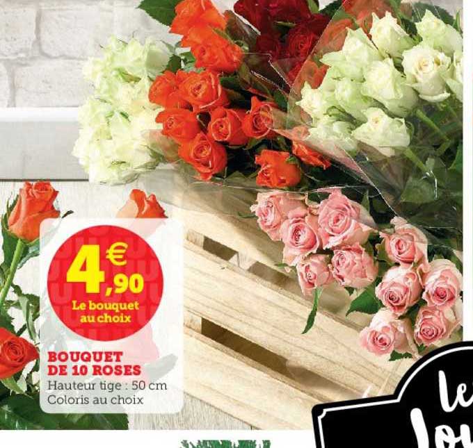 Offre Bouquet De 10 Roses chez Super U