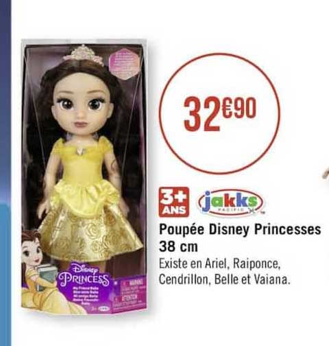 Promo Poupée Disney Princesses 38cm Jakks chez Casino Supermarchés 