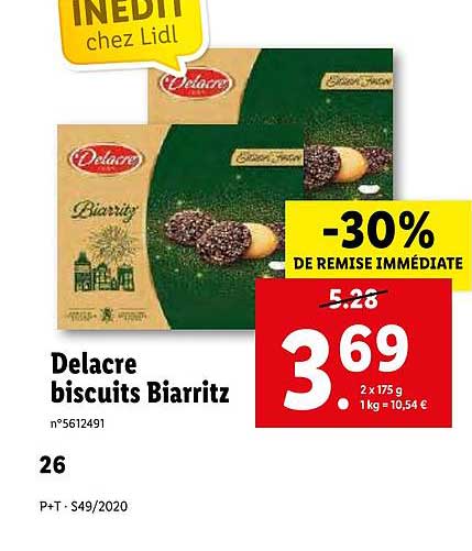 Delacre - Biscuits Biarritz - Supermarchés Match