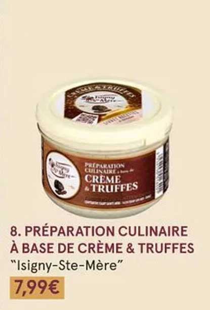 Promo Préparation Culinaire à Base De Crème And Truffes Isigny Ste Mère Chez Monoprix 