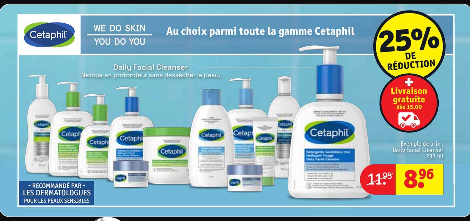 Promo Daily Facial Cleanser 237 Ml Cetaphil chez Kruidvat iCatalogue.fr