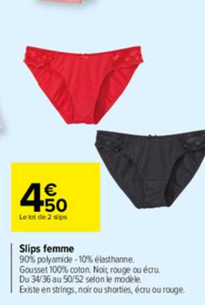 slip sloggi carrefour