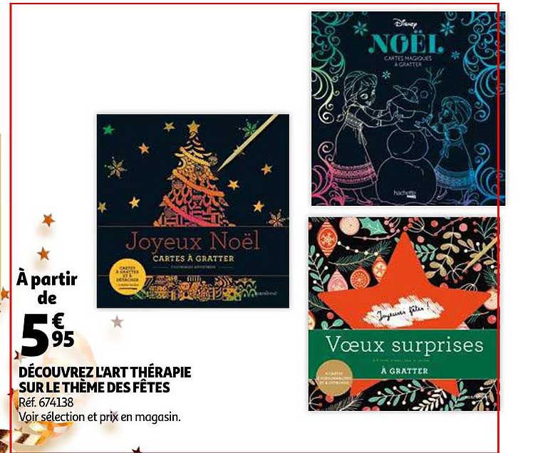 Promo Découvrez L'art Thérapie Sur Le Thème Des Fêtes chez Auchan - iCatalogue.fr