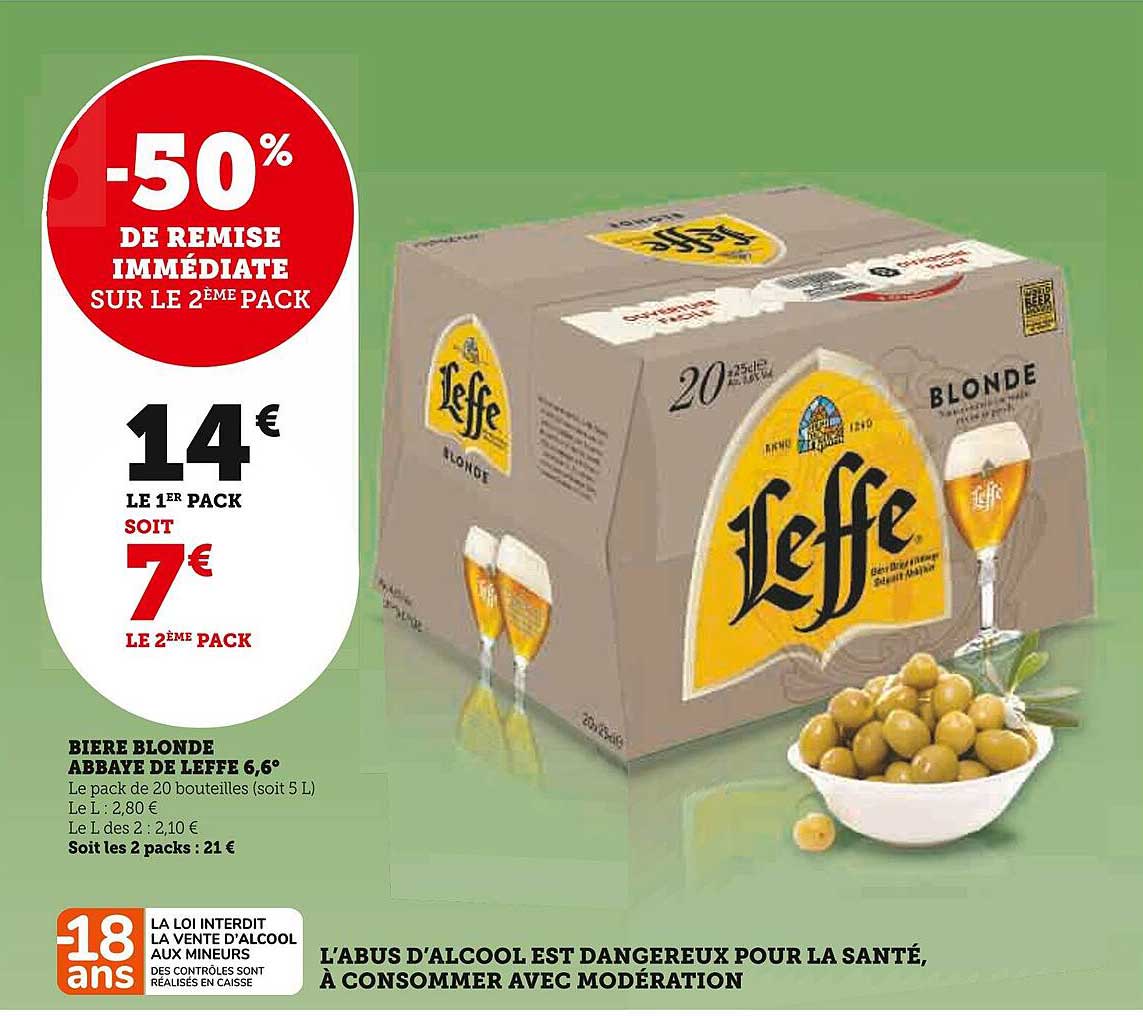 Sticker Bière Leffe - Lot De 6, Neuf