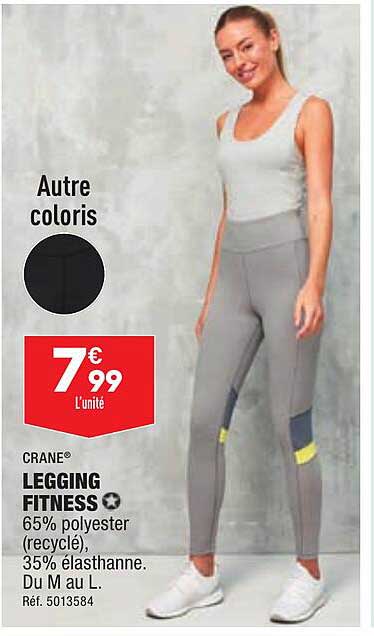 Promo Legging Fitness Crane chez Aldi - iCatalogue.fr