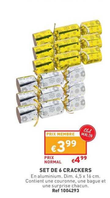 Set De 6 Crackers De Thanksgiving World Market - Dinde, Renard, Hibou - Remontoir - Neuf