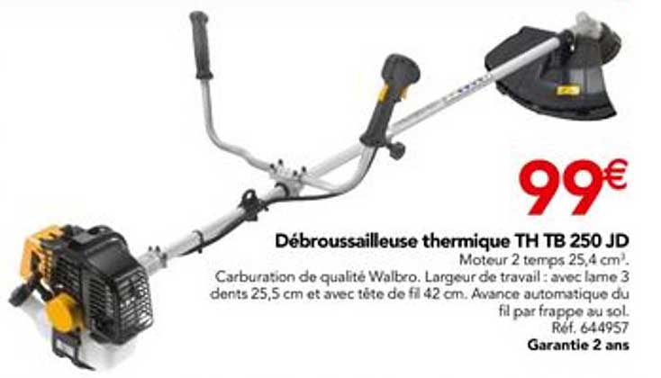Mr Bricolage Débroussailleuse Thermique Th Tb 250 Jd