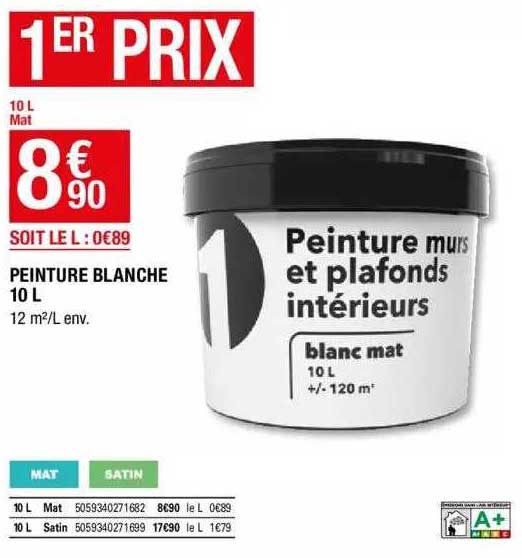 Bricodepot Peinture Blanche