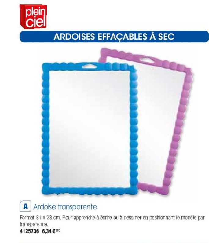 Tableau Lumineux LED Ardoise Transparente - 12 Stylos De Couleur Inclus - Idéal Pour Dessiner Et Noter
