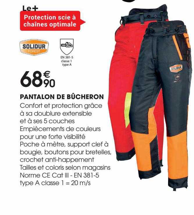 Pantalon pour Bûcheron Authentic - SOLIDUR