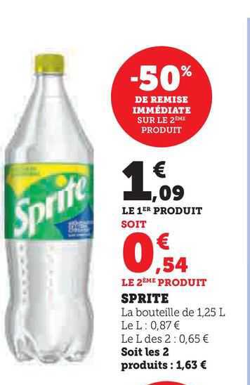 Promo Sprite chez Super U - iCatalogue.fr