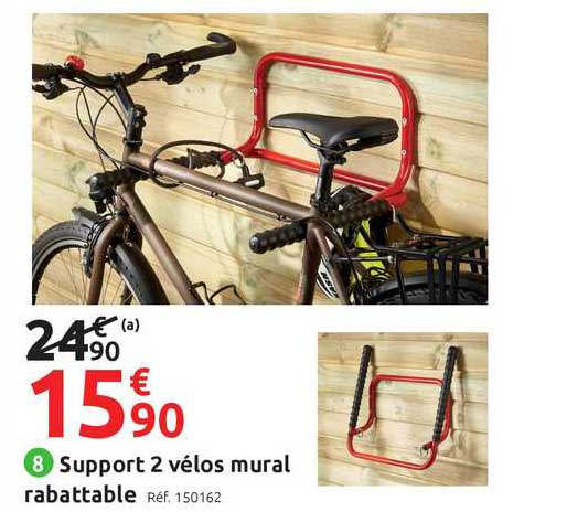 Support mural 2 vélos - MOTTEZ - Mr.Bricolage