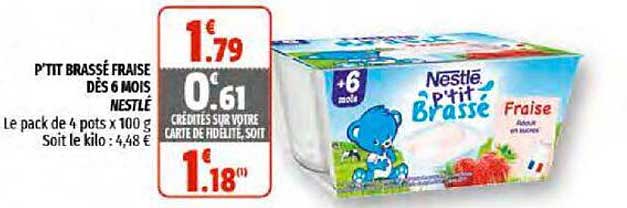 GOOD GOÛT Brassé Au Lait De Vache Fraise Mûre Dès 6 Mois - Sans Sucres Ajoutés Lot 10x90g Format Nomade