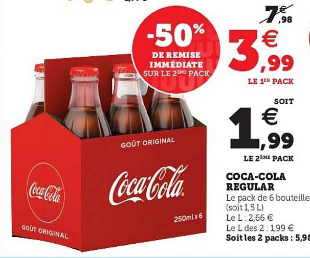 Offre Cocacola Regular chez U Express