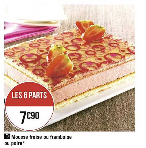 Offre Mousse Fraise Ou Framboise Ou Poire Chez Geant Casino