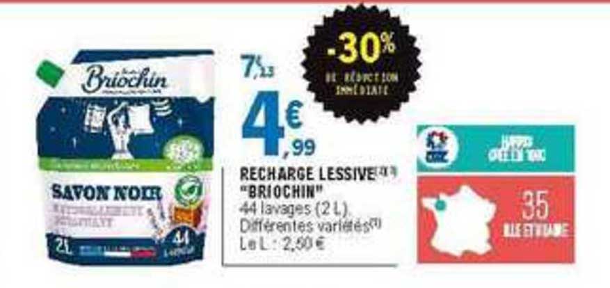 Promo BRIOCHIN lessive liquide chez E.Leclerc