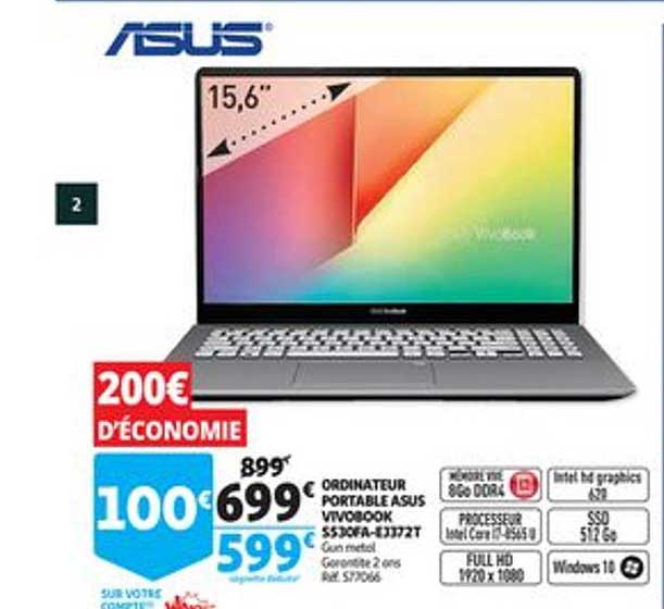 Auchan Direct Ordinateur Portable Asus Vivobook