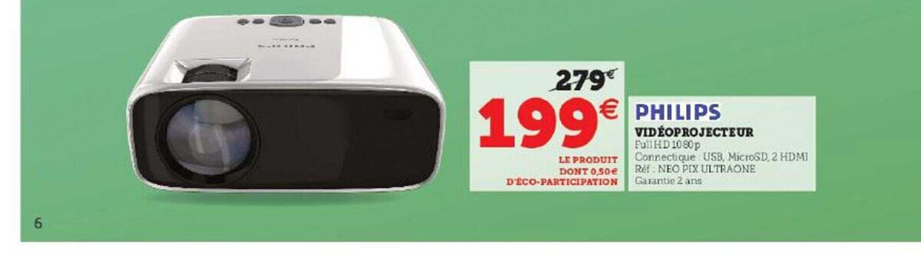 Promo Vidéo Projecteur Philips chez Hyper U iCatalogue.fr