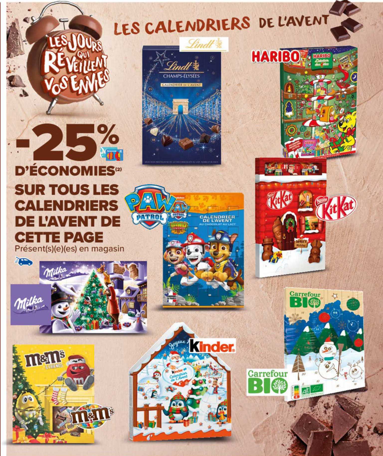 Promo Haribo calendrier de l'avent chez Carrefour Market