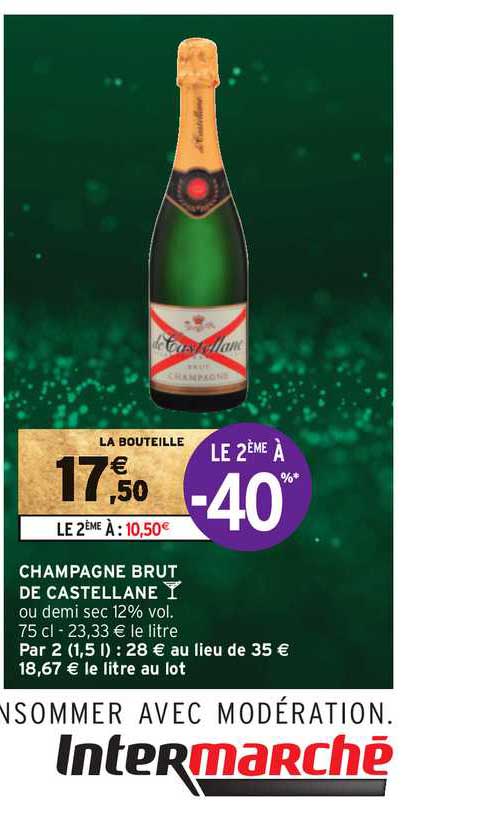 Promo Champagne Brut De Castellane chez Intermarché - iCatalogue.fr