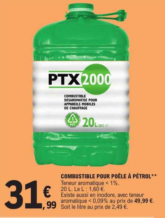 Promo Combustible 20l 1er Prix Ptx chez Intermarché Hyper