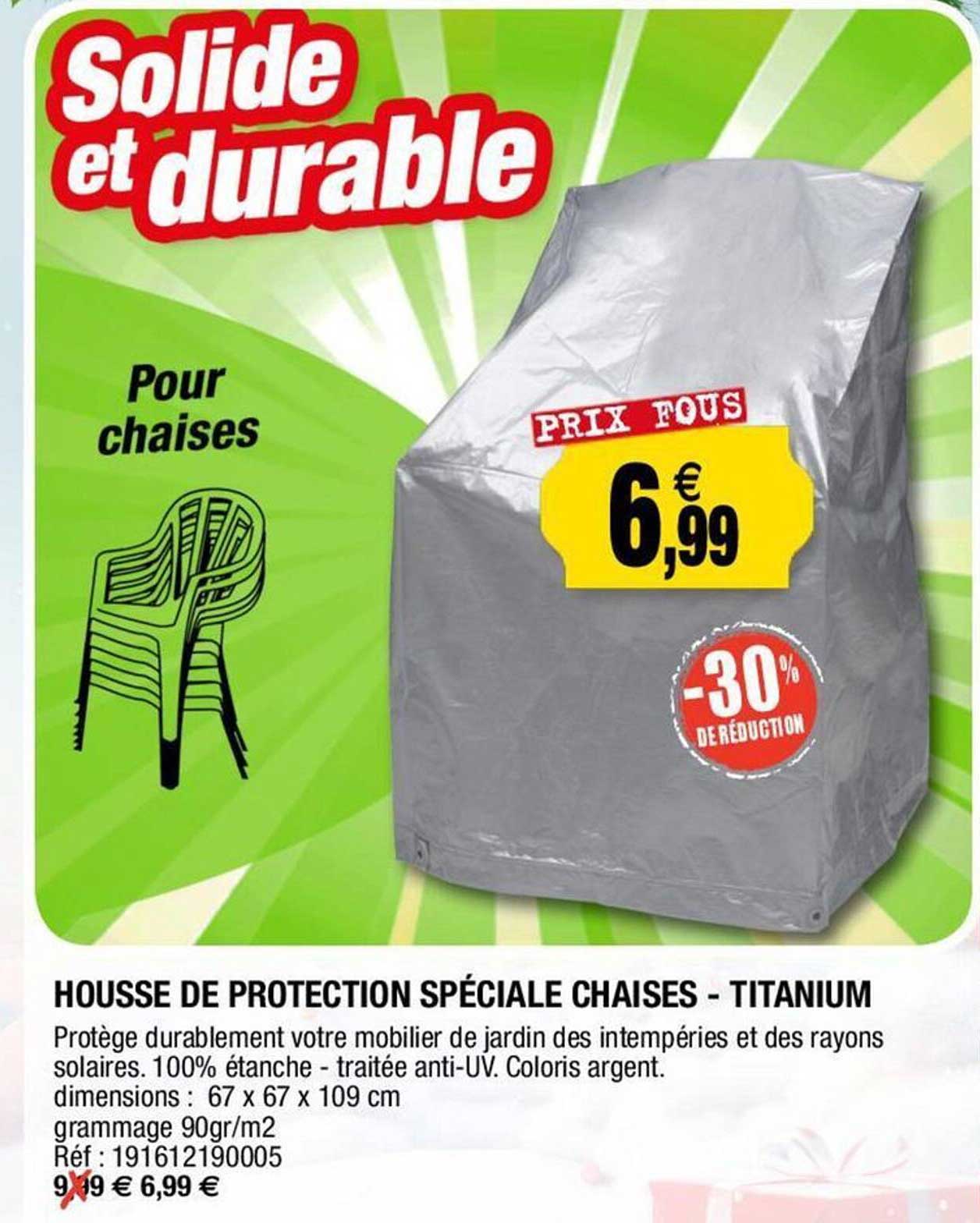 Housse De Protection Pour Chaise Pliante D'extérieur – Résiste à La Pluie, UV Et Poussière